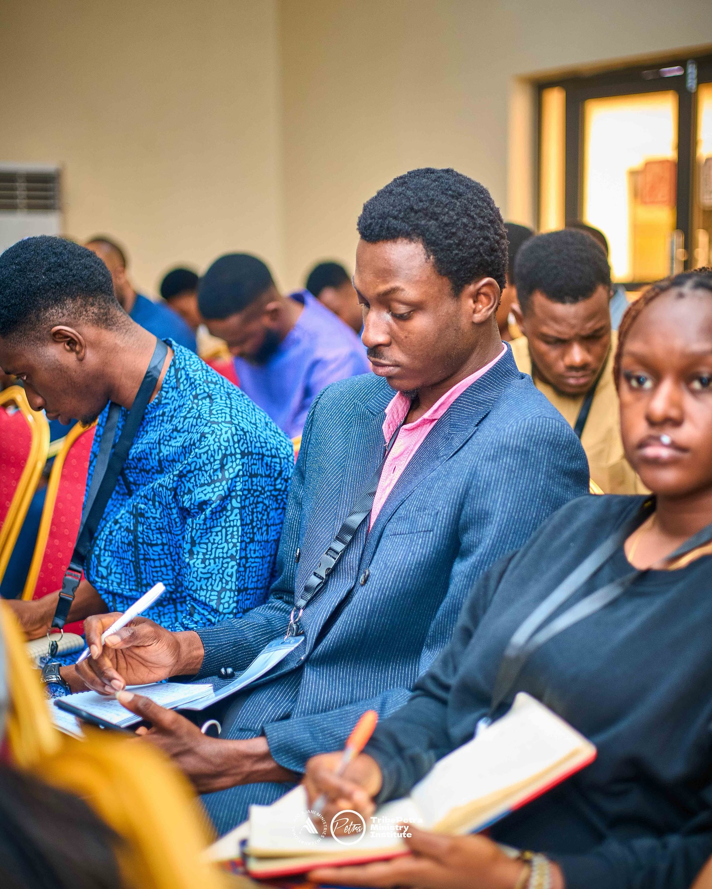 School of Ministry students taking notes